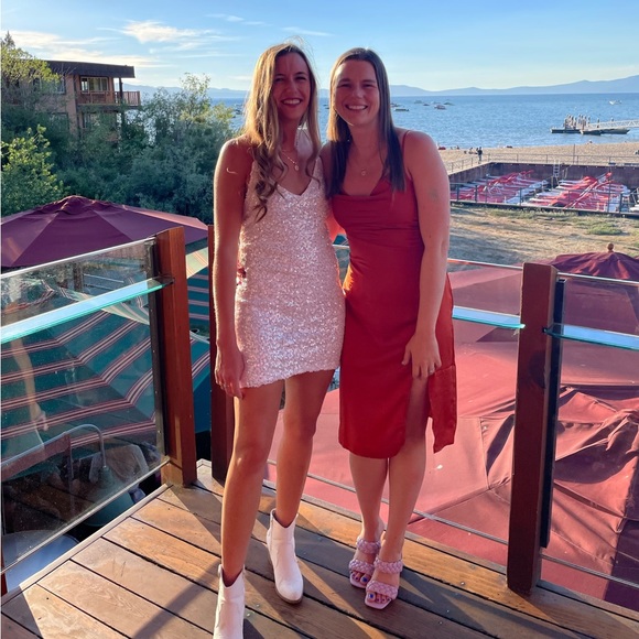 Lulus Force of Fashion White Backless Sequin Mini Dress - Picture 3 of 3